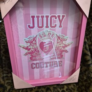 Juicy Couture Pink Logo Wall Art